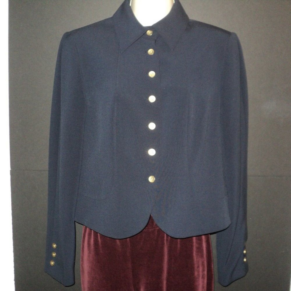 Philosophy By Republic Jacket Size 6 Dark Navy